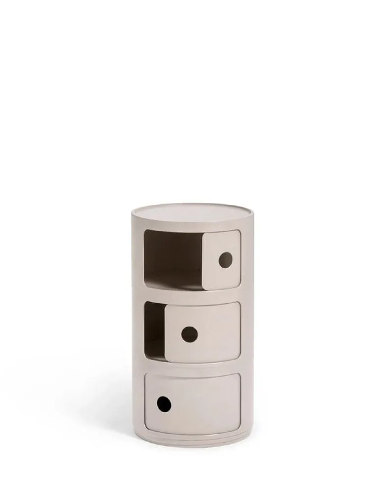 Kartell Componibili Bio storage unit, cream