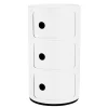 Kartell Componibili Recycled storage unit, 3 modules, matt white