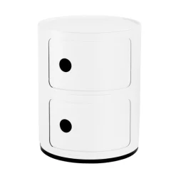 Kartell Componibili Recycled storage unit, 2 modules, matt white