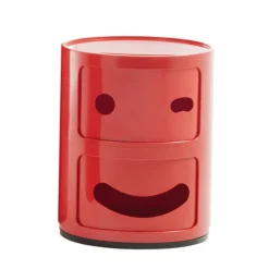 Kartell Componibili Smile storage unit 3, 2 modules, red