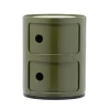 Kartell Componibili storage unit, 2 modules, green
