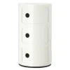 Kartell Componibili storage unit, 3 modules, white