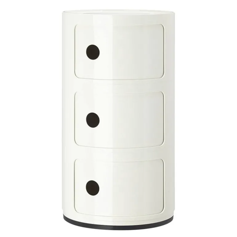 Kartell Componibili storage unit, 3 modules, white