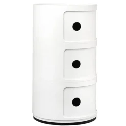 Kartell Componibili storage unit, 3 modules, white
