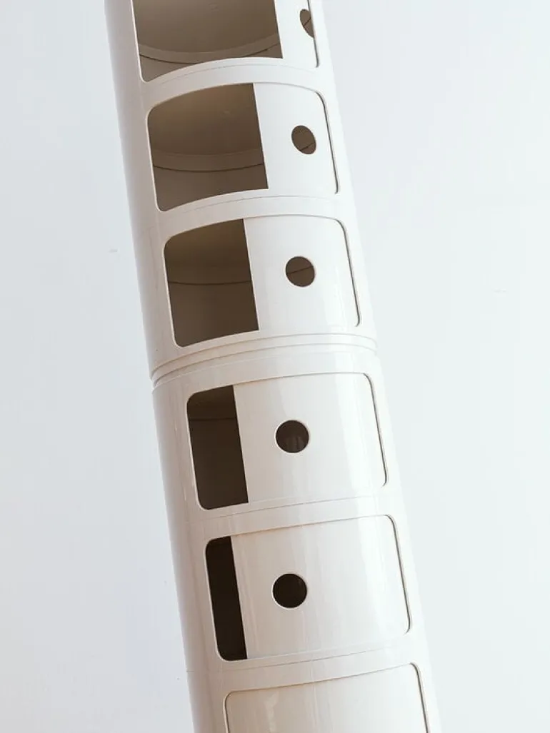 Kartell Componibili storage unit, 3 modules, white