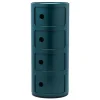 Kartell Componibili storage unit, 4 modules, blue