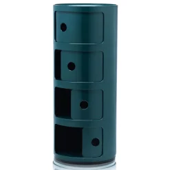 Kartell Componibili storage unit, 4 modules, blue