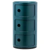 Kartell Componibili storage unit, 3 modules, blue