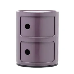 Kartell Componibili storage unit, 2 modules, purple
