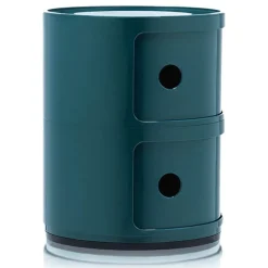 Kartell Componibili storage unit, 2 modules, blue