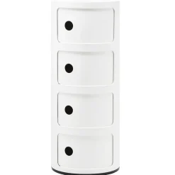 Kartell Componibili storage unit, 4 modules, white
