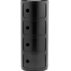 Kartell Componibili storage unit, 4 modules, black