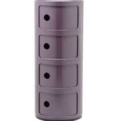 Kartell Componibili storage unit, 4 modules, purple