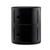 Kartell Componibili storage unit, 2 modules, black