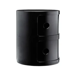Kartell Componibili storage unit, 2 modules, black