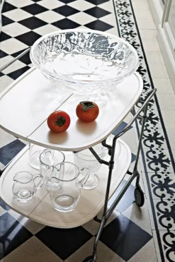 Kartell Gastone folding trolley, white - chrome