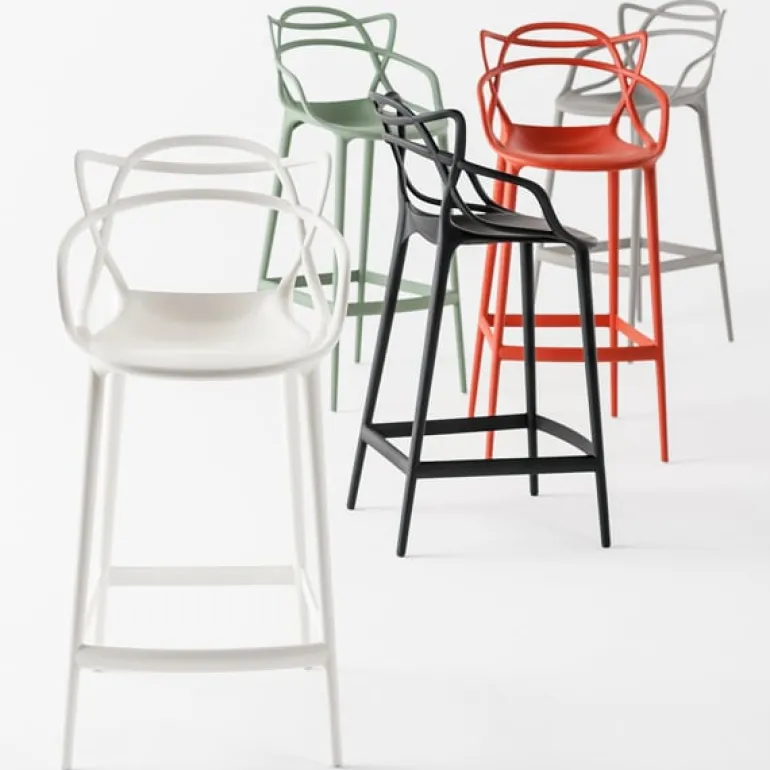 Kartell Masters stool, rust