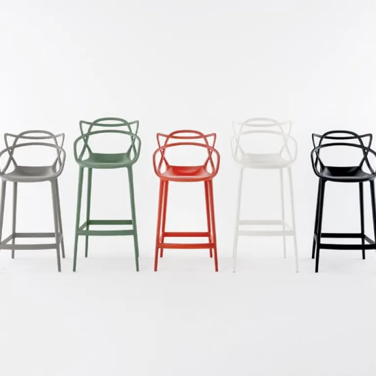 Kartell Masters stool, rust