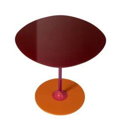 Kartell Thierry side table, 45 x 45 cm, burgundy