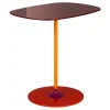 Kartell Thierry side table, 33 x 50 cm, burgundy