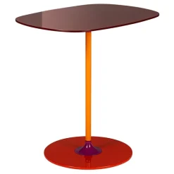 Kartell Thierry side table, 33 x 50 cm, burgundy