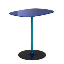 Kartell Thierry side table, 33 x 50 cm, blue
