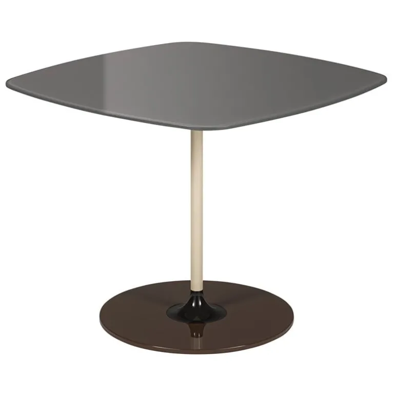 Kartell Thierry side table, 50 x 50 cm, grey