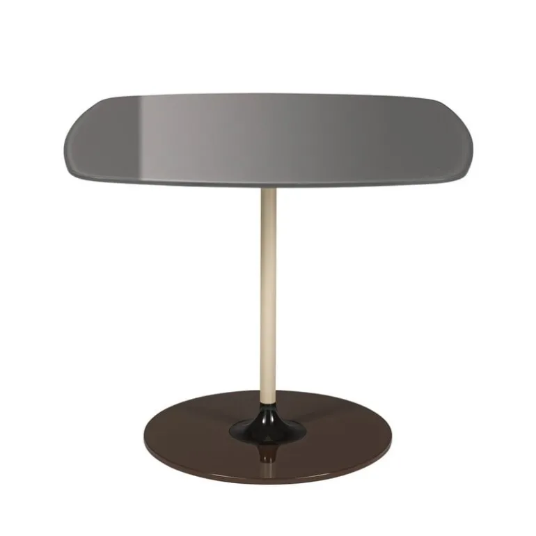 Kartell Thierry side table, 50 x 50 cm, grey