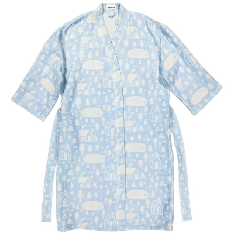 Kauniste Sauna bath robe, light blue