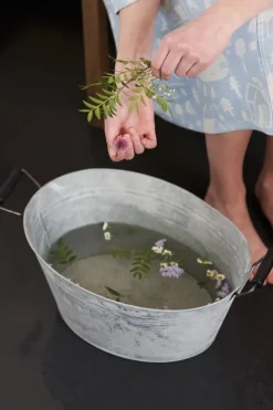 Kauniste Sauna bath robe, light blue