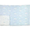 Kauniste Sauna fringe throw, light blue