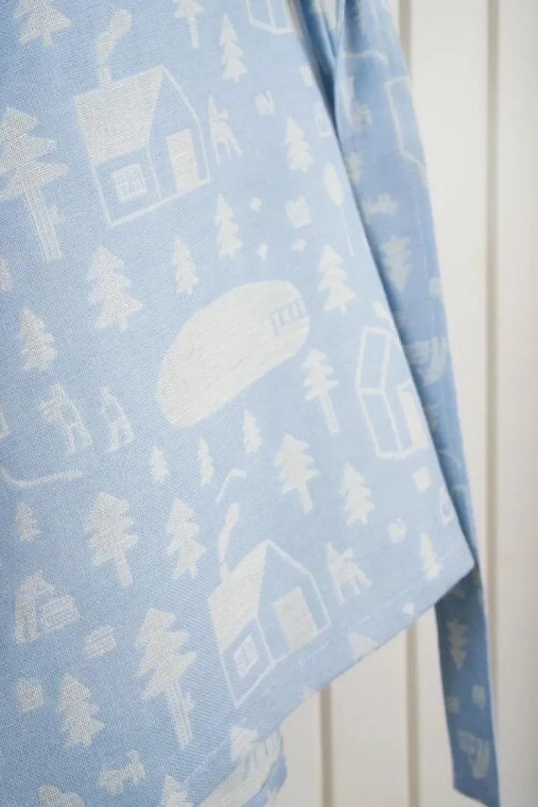 Kauniste Sauna hand towel, light blue