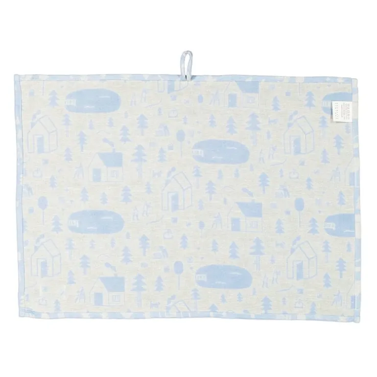 Kauniste Sauna hand towel, light blue