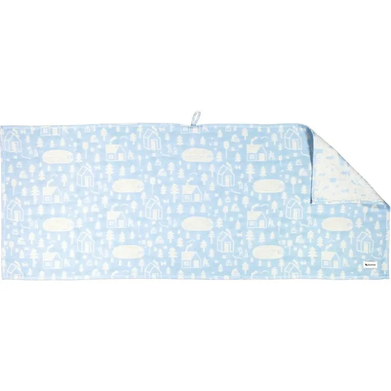 Kauniste Sauna linen runner, light blue