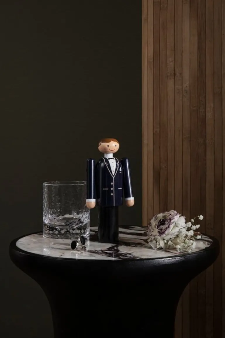 Kay Bojesen Denmark Groom, blue - black - white