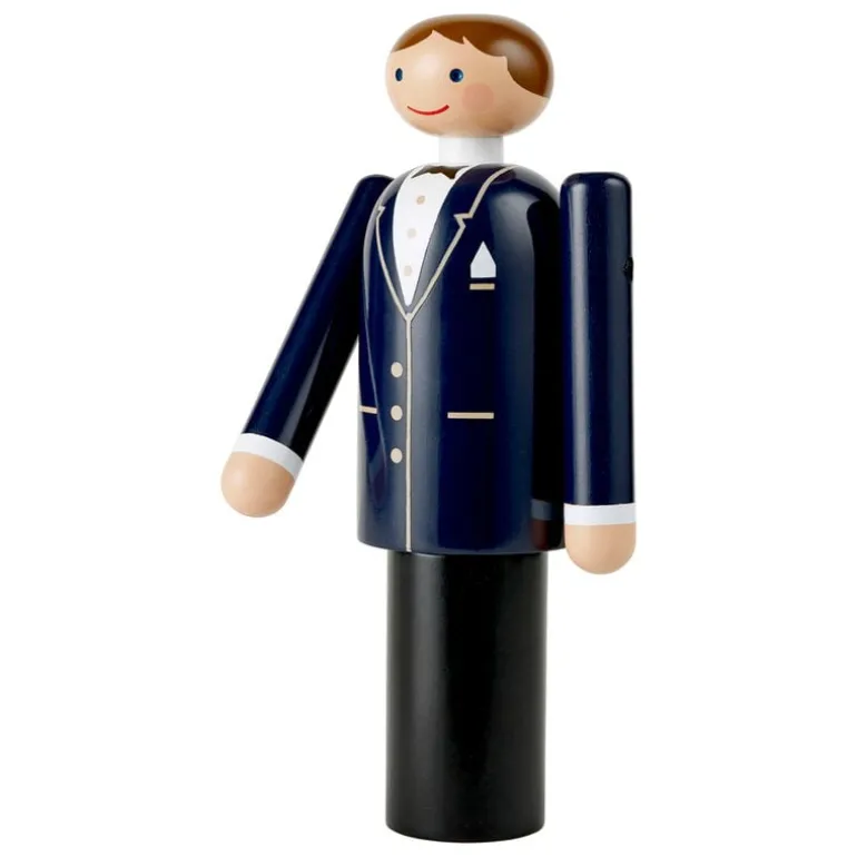 Kay Bojesen Denmark Groom, blue - black - white