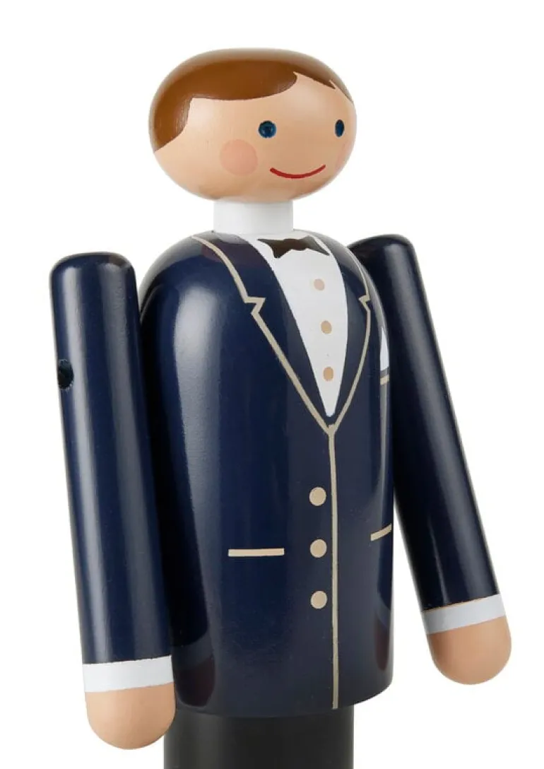 Kay Bojesen Denmark Groom, blue - black - white