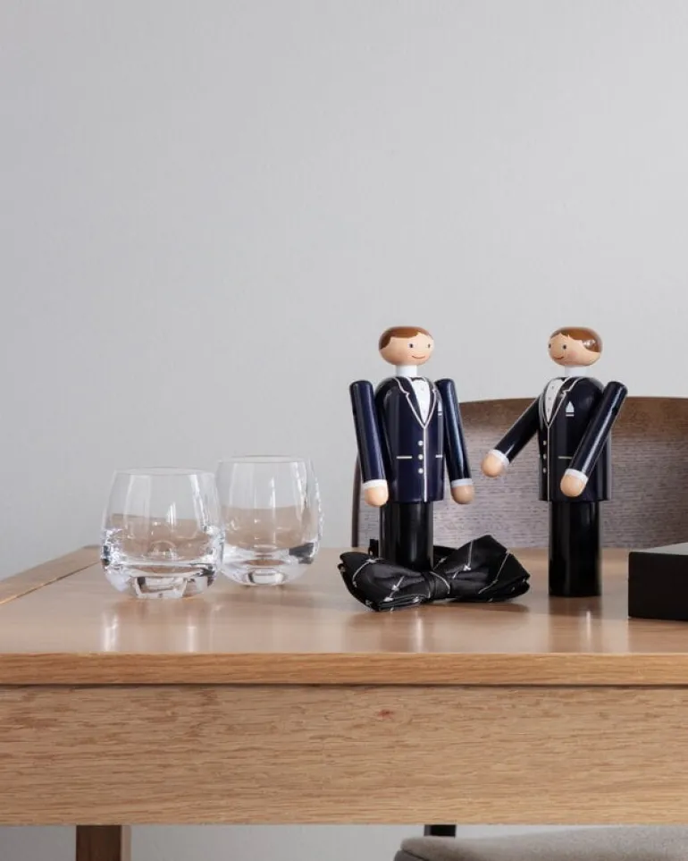 Kay Bojesen Denmark Groom, blue - black - white