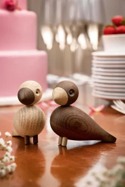 Kay Bojesen Denmark Lovebirds 2 pcs, oak - smoked oak