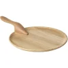 Kay Bojesen Denmark Menageri serving plate with handle, oak