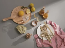 Kay Bojesen Denmark Menageri salt cellar with spoon, oak