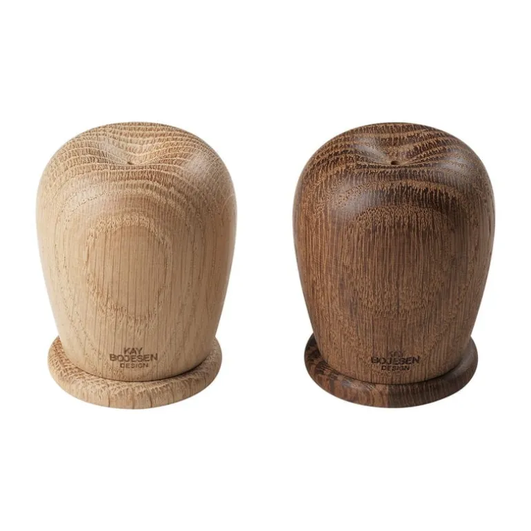 Kay Bojesen Denmark Menageri salt and pepper set, oak - smoked oak
