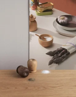 Kay Bojesen Denmark Menageri salt and pepper set, oak - smoked oak