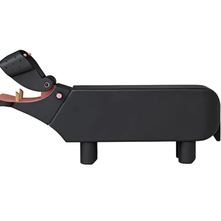 Kay Bojesen Denmark Wooden Hippo, black