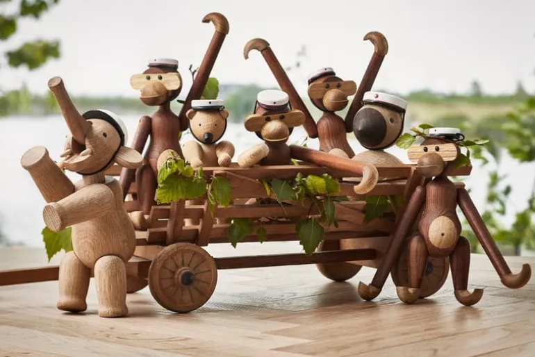 Kay Bojesen Denmark Wooden Monkey, small, teak