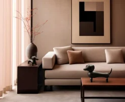 Kay Bojesen Denmark Wooden dog, medium, dark stained oak