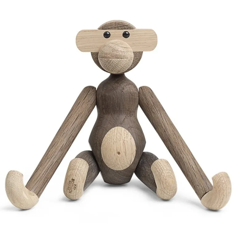 Kay Bojesen Denmark Wooden Monkey, small, smoked oak