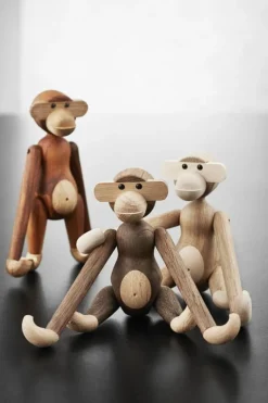 Kay Bojesen Denmark Wooden Monkey, small, smoked oak