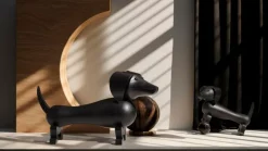 Kay Bojesen Denmark Wooden dog, small, dark stained oak