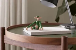 Kay Bojesen Denmark Wooden monkey, mini, vintage green